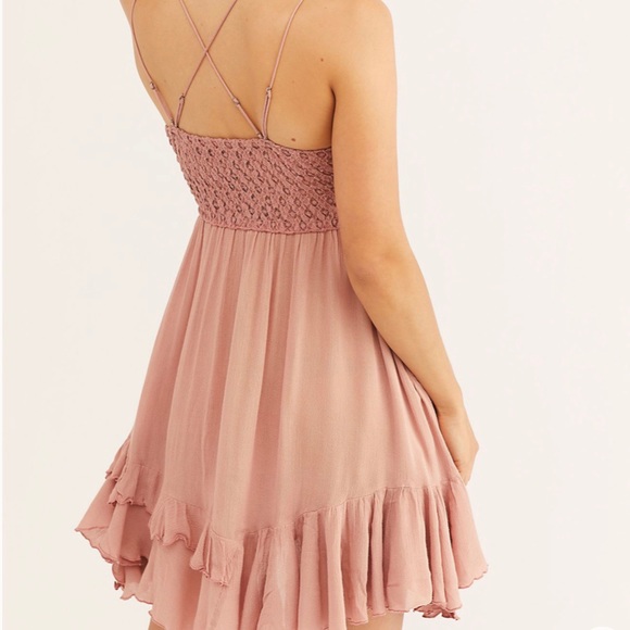 Free People Adella Rose Lace Mini Slip Dress NWT - Picture 3 of 8